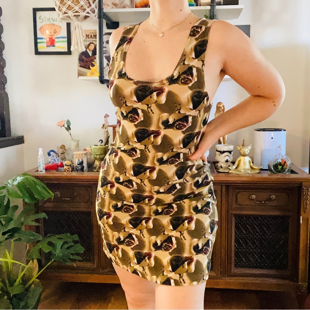 Adorable Vintage 90s floral tank skater mini dress - Picture 1 of 5